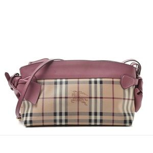 Authentic Burberry Pink Bow Crossbody Bag